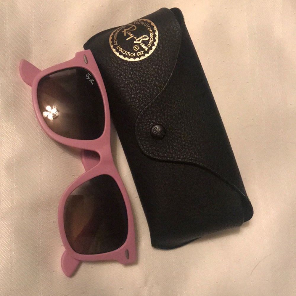 RayBan pink/purple wayfarer sunglasses